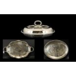 A Mixed Lot Of Edwardian Silver Plated Items To include a lidded tureen of plain form with beaded