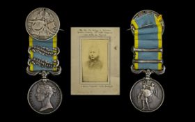 1854 - 1856 Crimea Medal With Two Clasps - Balaklava And Sebastopol Along With Turkish Crimea Medal