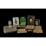 A Mixed Lot of Smoking Accessories to include modern cigarette boxes, lighters, tobacco box,