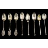 Danish - Early 20th Century Collection of Silver Handmade Spoons by Christian Heise ( 3 ) and