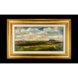 Paul Demaria (British 1956 -) Original Oil On Canvas 'Cloud Shadows On The Moors' Signed to verso