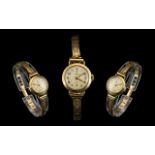 Rolex Tudor Nice Quality 9ct Gold Ladies Mechanical Wrist Watch with 9ct Gold Bracelet.