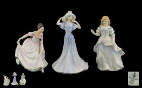 Three Royal Doulton Figurines 'Laura', 'Danielle', and 'Olivia'.