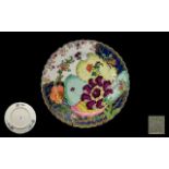 Flight Worcester Barr Barr - Superb Quality Tobacco Leaf Pattern Hand Painted Porcelain Plate. c.