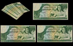 Cambodia - 1000 Mille Riels ( Large ) Banknotes ( 87 ) In Total.