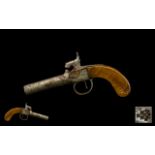 A Single Shot Percussion Dog Gun 7 inches long, as found condition,