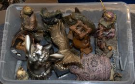 A Mixed Collection Of Oddments And Collectibles Varied lot containing several native American style