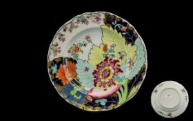 Chinese Export Superb Quality Hand Painted Porcelain Tobacco Leaf Pattern - Large Plate,