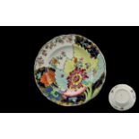 Chinese Export Superb Quality Hand Painted Porcelain Tobacco Leaf Pattern - Large Plate,