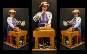 Advertising Automaton Interest Shop Display Mechanical Figure Mid 20th Century animated display