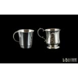 1930's - Small Silver Cup Tankard. Hallmark Birmingham 1939, Weight 86.2 grams. Height 3 Inches - 7.