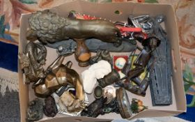 A Mixed Collection Of Oddments And Collectibles Varied lot of contemporary ornaments,