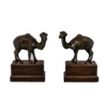 Early 20th Century North African Pair of Bronze Sculptures,