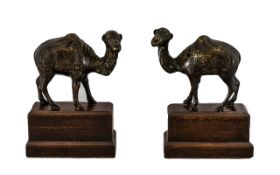 Early 20th Century North African Pair of Bronze Sculptures,