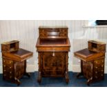 Late 19th Century/Early 20th Century Rosewood Davenport of typical form,