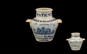 19th Century Advertising Interest A Rare Crosse & Blackwell Mustard Pot Bearing the inscription