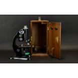 Beck Of London Microscope Portable Microscope Housed A Beck London Model 47 microscope,