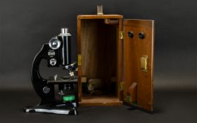 Beck Of London Microscope Portable Microscope Housed A Beck London Model 47 microscope,