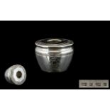 Ladies - Silver Attractive Lidded Vanity Jar with Octangular Shaped Cover with Hole to Centre.