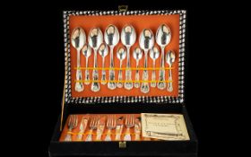 Italian Silver Six Piece Plated Cutlery Set,