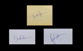 Pink Floyd 3 x Autographs of Music Legends Dave Gilmour, Nick Mason & Roger Waters.
