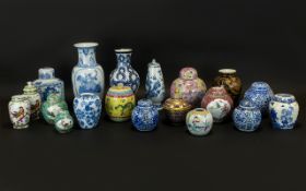 A Collection Of Oriental Ceramics A large and varied lot to include various ginger jars,