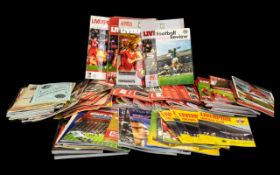 Large Collection of Football, Cricket & Rugby Programmes.