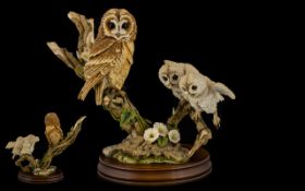 Sherratt & Simpson 'Morning Glory' Owl Figurine.