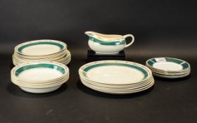 A 30 Piece Part Dinner Service, Mixed Pa