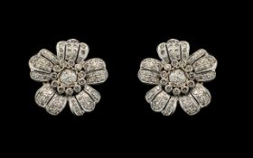 An Antique Pair of Stunning 18ct White G