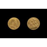 Edward VII 22ct Gold Full Sovereign - Date 1907. London Mint & High Grade Coin. Please See Photo.