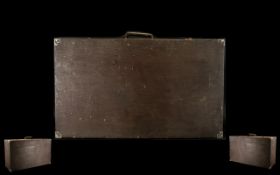 A Very Large Vintage Hinged Wooden Case/