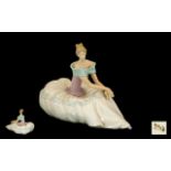 Nao by Lladro Large Hand Painted Porcelain Figure ' Hope Elegant Lady.