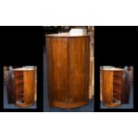 Mid 20th Century Mahogany Corner Unit - with two doors,