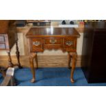 Reproduction Hall/Occasional Table. Nice quality hall/occasional table with three drawers.