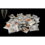 A Mixed Collection Of Costume Jewellery To include a large amount of contemporary crystal set