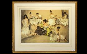 Sir Russell Flint Ltd and Numbered Edition Colour Lithograph Print of Large Proportions.