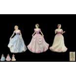 Royal Doulton Hand Painted Porcelain Figurines ( 3 ) In Total. Comprises 1/ ' Charity ' HN4243.