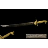 Polish Art Deco Dagger with ornate crowned Eagles head handle. Approx 22" length.