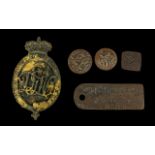 Small Collection Of Ground Dug Military Badges & Buttons,