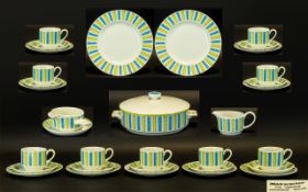 Midwinter By Jessie Tait Everglade Pattern Serve Ware Approx 60 pieces in total to include 8