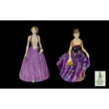 Royal Doulton Hand Painted Porcelain Figurines ( 2 ) In Total. Comprises 1/ ' Melanie ' HN2271.