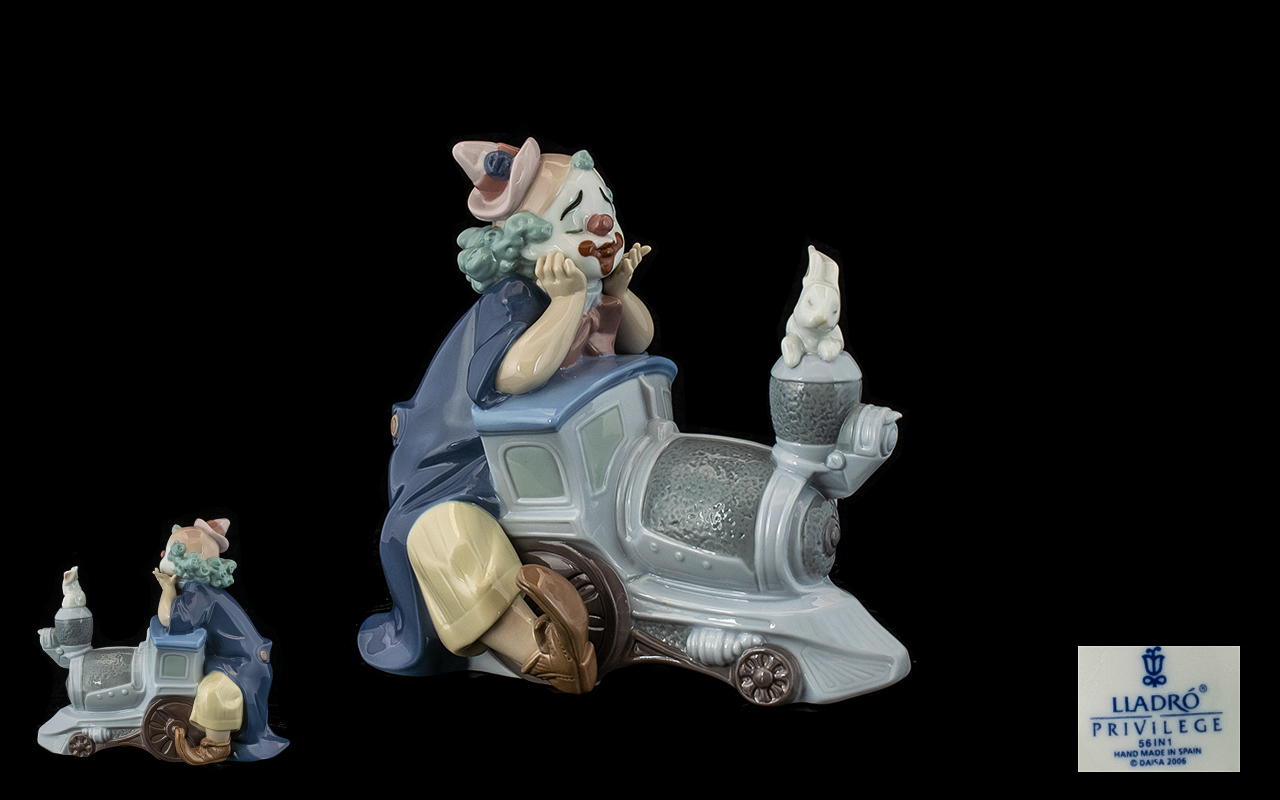 Lladro - Privilege Collection Handmade and Hand Painted Porcelain Figure ' Trip to the Circus '
