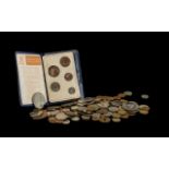 A Collection of Coins to include a folder of Britains First Decimal Coins.