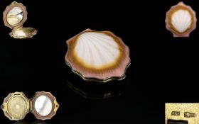 Russian Early - Mid 20th Century Silver Gilt And Early Plastic Powder Compact The whole
