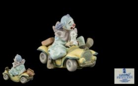Lladro Privilege Collection Handmade and Hand Painted Porcelain Figure - Trip to the Circus ' Clown