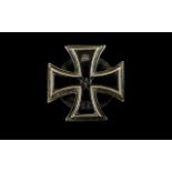 WW1 German Iron Cross 1st Class Screw Back Plate