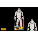 Star Wars - Delux ( Large ) Storm Trooper Action Figure - Blaster Included.
