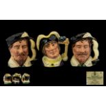 Royal Doulton Collection of Hand Painted Special Edition and Numbered Large Character Jugs ( 3 ) In