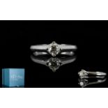 18ct White Gold Diamond Set Ring - very attractive and nice quality ring.